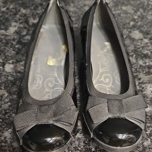 Mootsies Tootsoes Elegant Black Bow Flats
